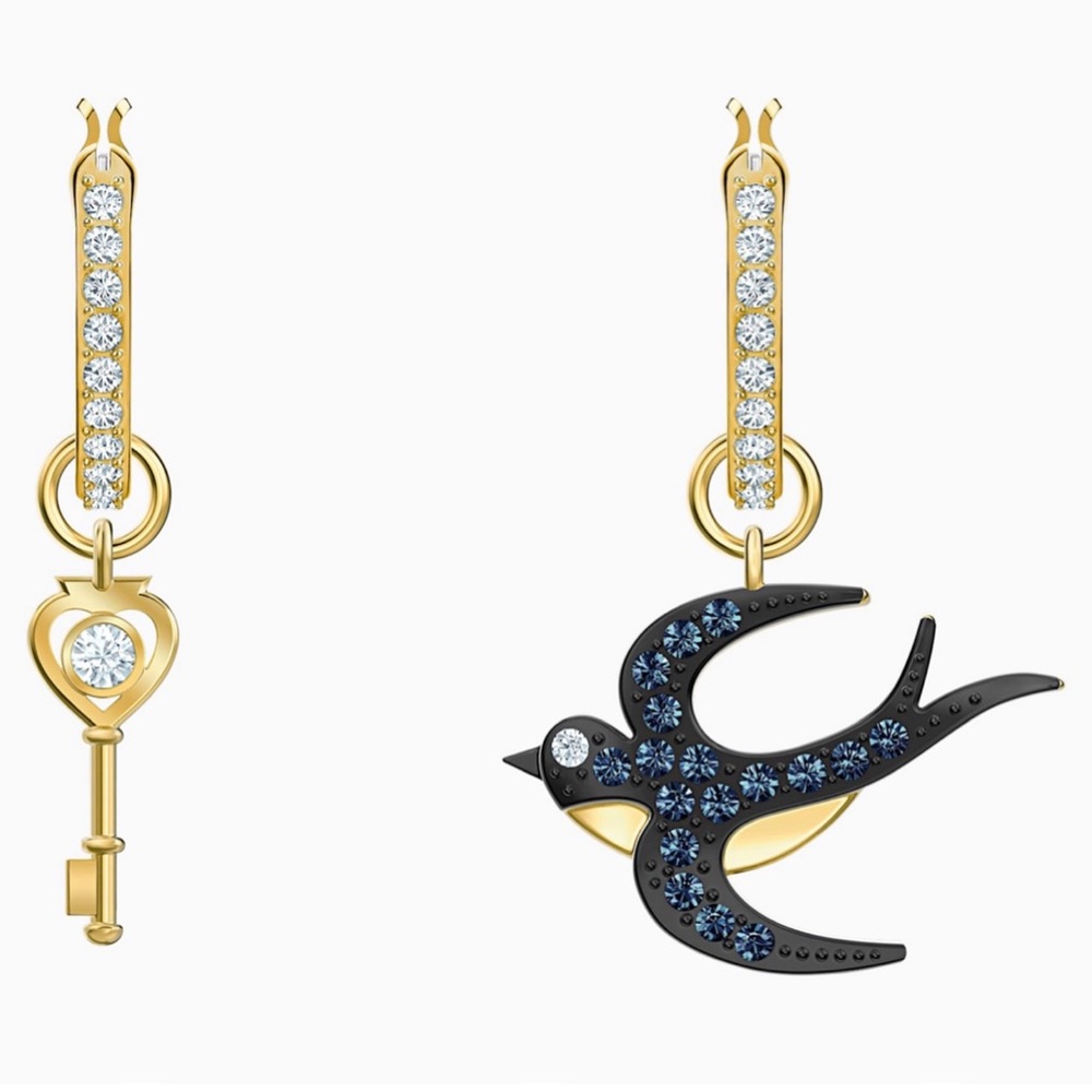 Swarovski Magic Hoop Tarot Pierced Earrings 4-1